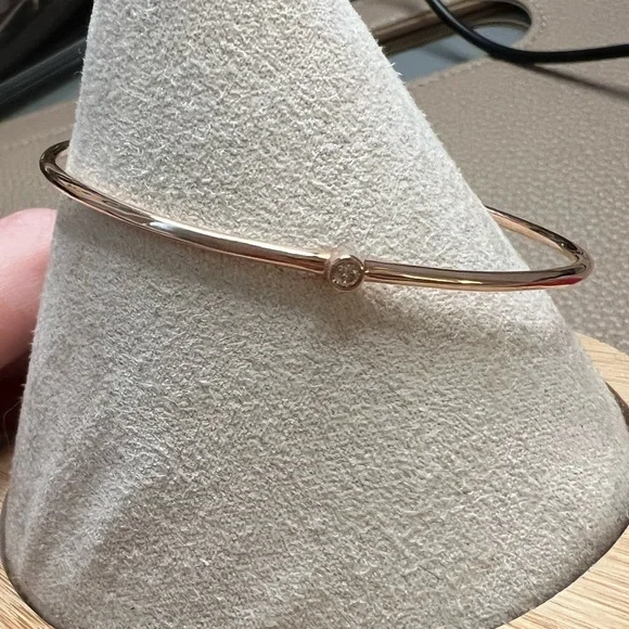 Magal 18k Rose Gold Vermeil Diamond Bracelet - Picture 1 of 4